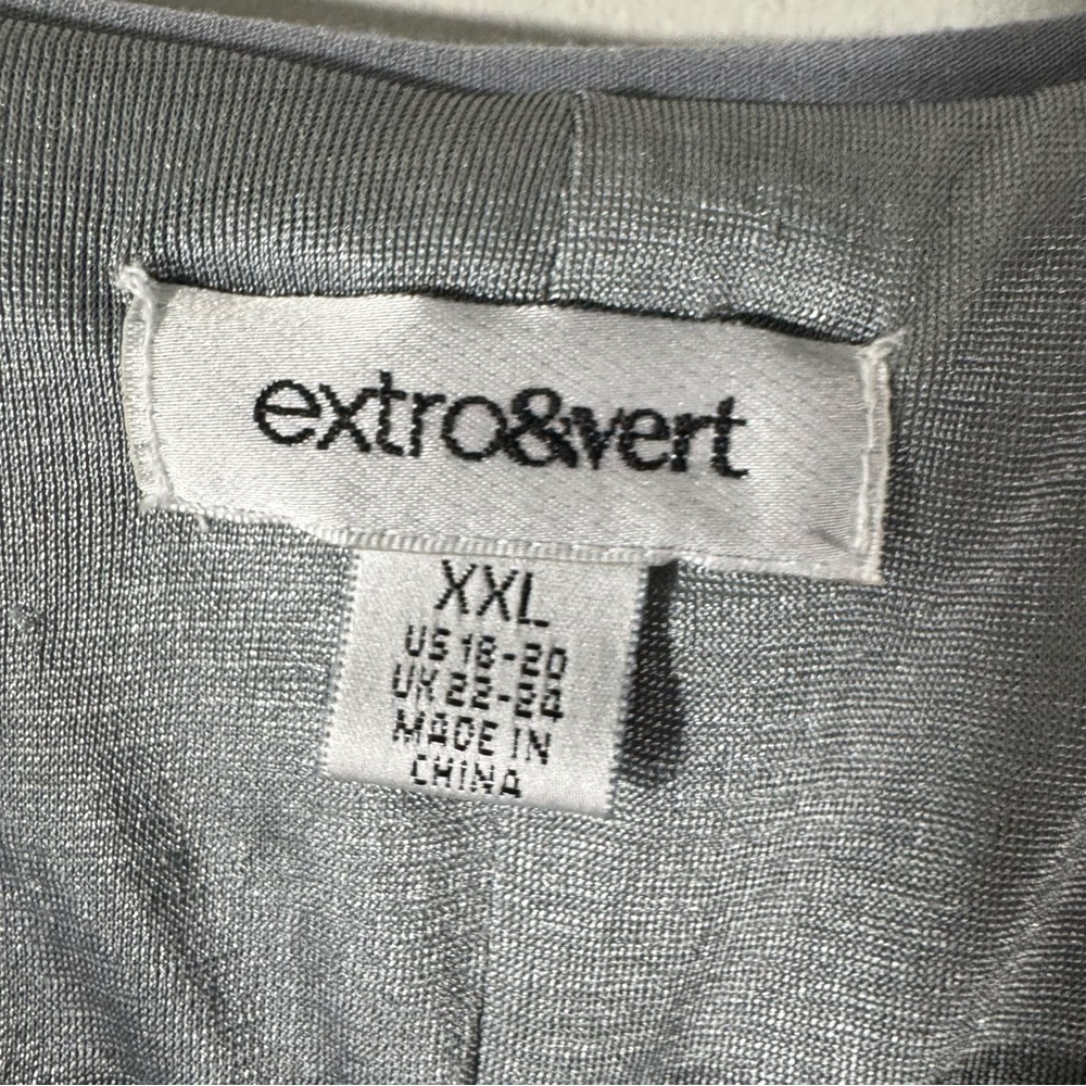 Extro&Vert Silver Sequin Romper Sparkly Bell Slee… - image 7